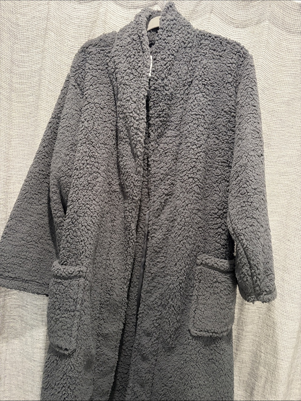 Cozy Women's Gray Sherpa Coat